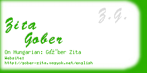 zita gober business card
